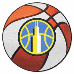 Chicago Sky Basketball Rug - 27in. Diameter