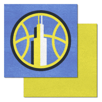 Chicago Sky Team Carpet Tiles - 45 Sq Ft.