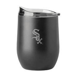 Chicago White Sox 16oz Etch Black Powder Coat Curved Beverage