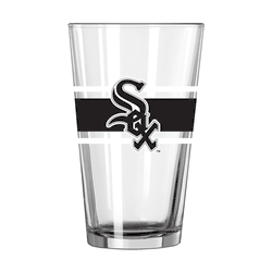 Chicago White Sox 16oz Stripe Pint Glass