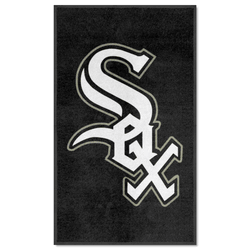 Chicago White Sox 3X5 High-Traffic Mat with Durable Rubber Backing - Portrait Orientation