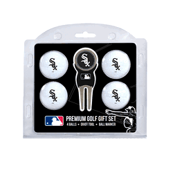 Chicago White Sox 4 Ball Gift Set + Divot Tool & Marker