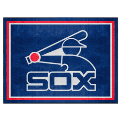 Chicago White Sox 8ft. x 10 ft. Plush Area Rug - Retro Collection