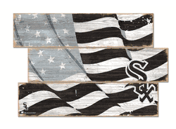 Chicago White Sox American Flag 3 Plank