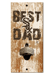 Chicago White Sox Best Dad Bottle Opener  Wood Sign