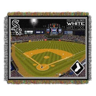 MLB Chicago White Sox Cellular Field Stadium Tapestry Throw Blanket 48x60 Inches