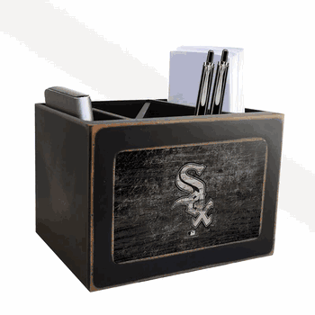 Chicago White Sox Distressed Desktop Organizer w/Team Color