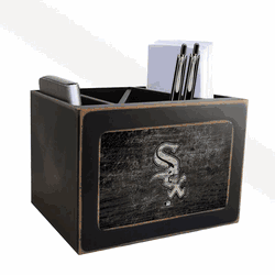 Chicago White Sox Distressed Desktop Organizer w/Team Color