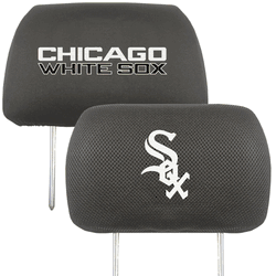 Chicago White Sox Embroidered Head Rest Cover Set - 2 Pieces