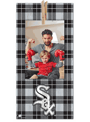 Chicago White Sox Plaid Clothespin 6x12 Sign