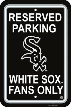 Chicago White Sox Plastic Parking Sign