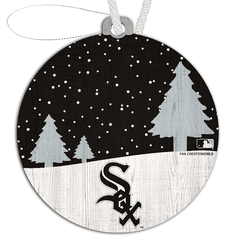 Chicago White Sox Snow Scene Ornament