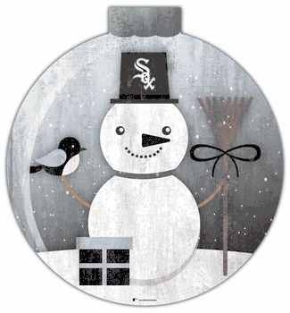 Chicago White Sox Snowglobe 12in Wall Art