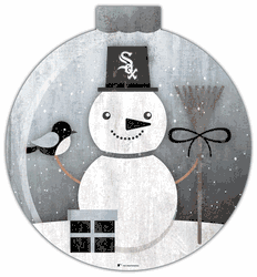 Chicago White Sox Snowglobe 12in Wall Art