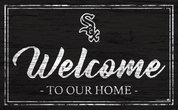 Chicago White Sox Team Color Welcome 11x19 Sign