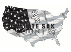 Chicago White Sox USA Shape Flag Cutout