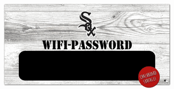 Chicago White Sox Wifi Password 6x12 Sign
