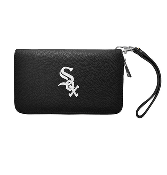 Chicago White Sox Zip Organizer Wallet Pebble Black