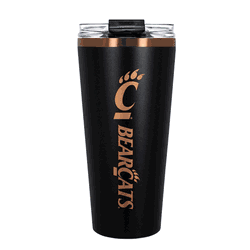 Cincinnati Bearcats 32oz Black and Copper Big Slim with Straw