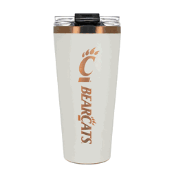 Cincinnati Bearcats 32oz Crme and Copper Big Slim Tumbler with Straw
