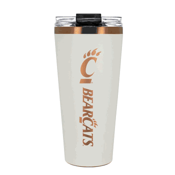 Cincinnati Bearcats 32oz Crme and Copper Big Slim Tumbler with Straw