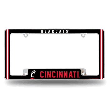 Cincinnati Bearcats Alternate Design All Over Chrome Frame