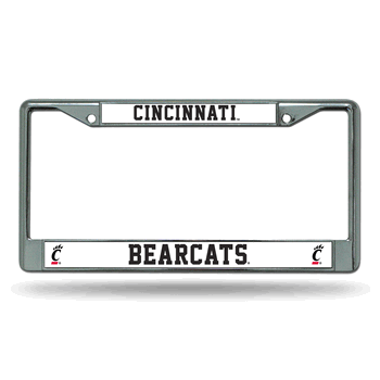 Cincinnati Bearcats Standard Chrome Frame with Plastic Inserts 12
