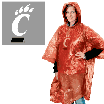 Cincinnati Bearcats Rain Poncho