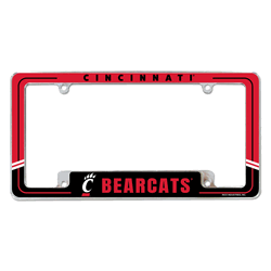 Cincinnati Bearcats Two-Tone 12" x 6" Chrome All Over Automotive License Plate Frame