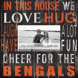 Cincinnati Bengals 10x10 In This House Frame