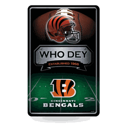 Cincinnati Bengals  11" x 17" Home Decor Sign