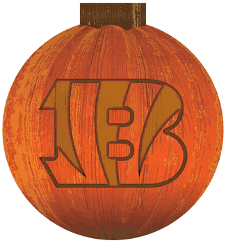 Cincinnati Bengals 12 in. Halloween Pumpkin Sign