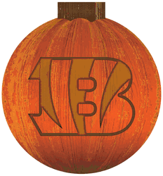 Cincinnati Bengals 12 in. Halloween Pumpkin Sign