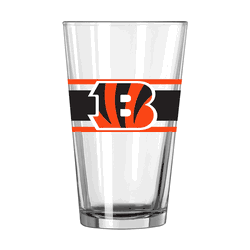Cincinnati Bengals 16oz Stripe Pint Glass