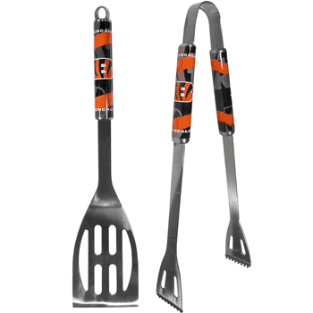 Cincinnati Bengals 2 pc Steel BBQ Tool Set