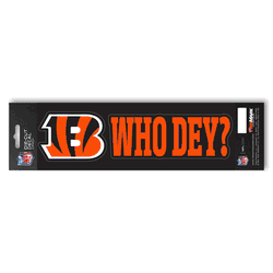Cincinnati Bengals 2 Piece Team Slogan Decal Sticker Set