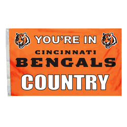 Cincinnati Bengals 3 Ft. X 5 Ft. Flag W/Grommetts