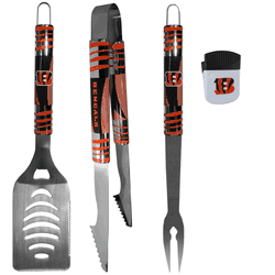 Cincinnati Bengals 3 pc BBQ Set and Chip Clip