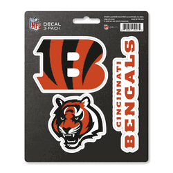 Cincinnati Bengals 3 Piece Decal Sticker Set