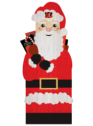 Cincinnati Bengals 31" Santa Leaner