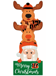 Cincinnati Bengals 31" Santa Stack Leaner