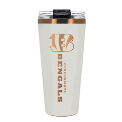 Cincinnati Bengals 32oz Crme and Copper Big Slim Tumbler with Straw