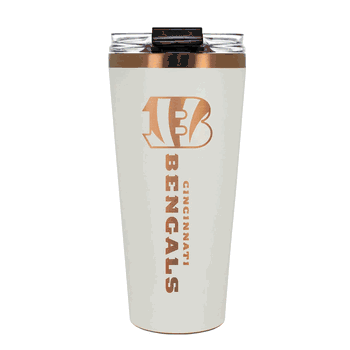 Cincinnati Bengals 32oz Crme and Copper Big Slim Tumbler with Straw