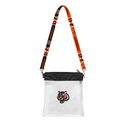 Cincinnati Bengals 3D Logo Clear Satchelette