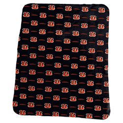 Cincinnati Bengals 50x60 Pattern Fleece Throw