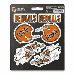 Cincinnati Bengals 6 Count Mini Decal Sticker Pack