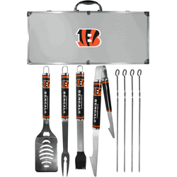 Cincinnati Bengals 8 pc Logo BBQ Set