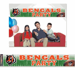 Cincinnati Bengals Banner 12x65 Party Style CO
