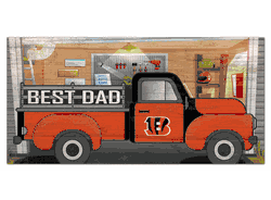 Cincinnati Bengals Best Dad Truck 6x12 Sign