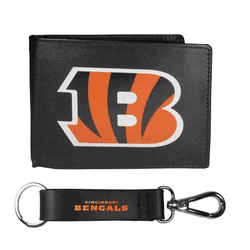 Cincinnati Bengals Bi-fold Wallet & Strap Key Chain